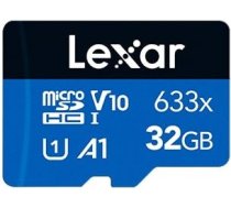 Lexar Atmiņas karte LMS0633032G-BNNNG MEMORY MICRO SDHC 32GB UHS-I/LMS0633032G-BNNNG LEXAR
