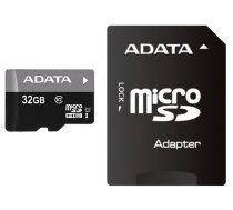 ADATA Atmiņas karte AUSDH32GUICL10-PA1 ADATA Premier UHS-I 32 GB, MicroSDHC, Flash memory class 10, Adapter