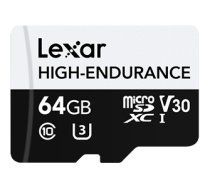 Lexar Atmiņas karte LMSHGED064G-BCNNG MEMORY MICRO SDXC 64GB UHS-I/LMSHGED064G-BCNNG LEXAR