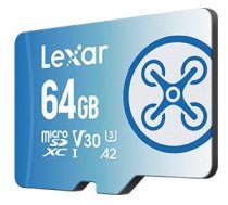 Lexar Atmiņas karte LMSFLYX064G-BNNNG MEMORY MICRO SDXC 64GB UHS-I/LMSFLYX064G-BNNNG LEXAR
