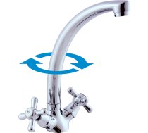 Kitchen faucet MORAVA - Barva keramický vršek/chrom,Rozměr 3/8''