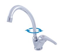 Sink lever mixer SAZAVA - Barva chrom,Rozměr 3/8'',Typ ručky SA506.0/1