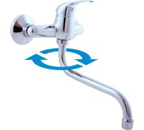 Sink lever mixer SAZAVA - Barva chrom,Rozměr 100 mm,Typ ručky SA501.0/22