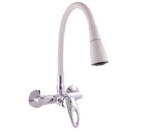SAZAVA Sink lever mixer with flexible spout - Barva chrom/šedá,Rozměr 100 mm,Typ ručky SA302.0/13S