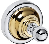 RETRO gold/chrome:  Single robe hook