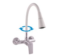 COLORADO Sink lever mixer with flexible spout - Barva chrom,Rozměr 100 mm