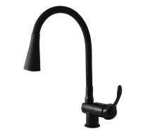 Sink lever mixer with flexible spout LABE BLACK MATT  - Barva černá matná,Rozměr 3/8''