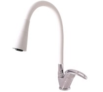 Sink lever mixer with flexible spout - Barva chrom/bílá,Rozměr 3/8'',Typ ručky ručka SÁZAVA – 3