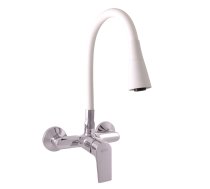 Sink lever mixer with flexible spout COLORADO CHROME/WHITE - Barva chrom/bílá,Rozměr 100 mm