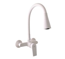 Sink lever mixer with flexible spout - Barva bílá,Rozměr 100 mm