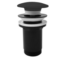 notekas vārsts CLICK-CLACK 5/4“ - liels korķis - keramiska melna - melni matēta, MD0485-1CMAT