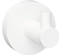 WHITE: Single robe hook