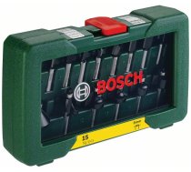 15-daļīgs frēžu komplekts 8mm kāts BOSCH 2607019469