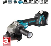 Akumulatora leņķa slīpmašīna BL 18V 2x5Ah Makita DGA506RTJ
