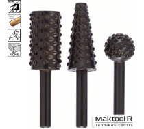 Frēžu komplekts (3gab) kāts 6mm Bosch 1609200307