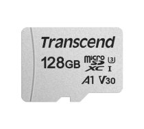 TRANSCEND 128GB UHS-I U3A1 SILVER MICROSD W/O ADAP