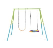 Bērnu rotaļu laukums ar šūpolēm stārķa ligzda (2in1) Ø 81 cm, Intex 44125