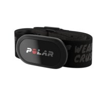 Polar H10 pulsa josta M-XXL, melna ar tekstu