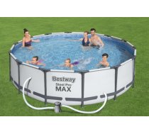 Karkasa baseins Bestway Steel Pro Max Set 366х100 cm, ar filtra sūkni un aksesuāriem (56418)