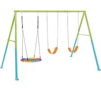 Bērnu rotaļu laukums ar šūpolēm stārķa ligzda (3in1) Ø 81 cm, Intex 44133