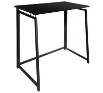 Saliekamais galds 80x75x40 cm, melns