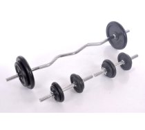 Komplekts 57 kg - 3 grifi 12 metāla svara diski