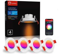 Lumary LED Spot Dimmbar - Smart RGBWW 5W LED 350lm Alexa/Google Home (4PCS) - Viedais griestu apgaismojums