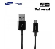 Samsung ECC1DU4BBE Universāls Micro USB 2.0 Datu un uzlādes kabelis 1m Melns (OEM) ECC1DU4BBE