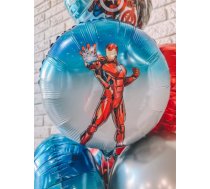 Iron Man, folija balons, aplis, 45 cm (PP-YX078)