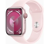 Apple Watch Series 9 GPS, 45 mm, Sport Band, M/L, rozā - Viedpulkstenis MR9H3ET/A