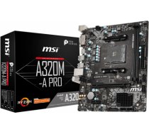MSI A320M-A PRO motherboard AMD A320 Socket AM4 micro ATX 7C51-001R
