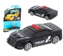 Auto metālisks Policija melns 7cm (5586_1)