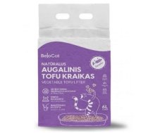 BelCat Tofu Clumping Cat Litter Lavender dabīgi granulēti kaķu pakaiši ar lavandas aromātu 6l (6972229785010)