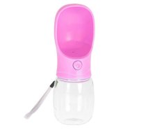 Suņu pudele-bļoda 350ml pink