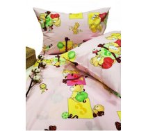Bērnu gultas veļas komplekts FUNNY BEAR MATH PINK