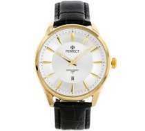 PERFECT Vīriešu rokas pulkstenis W274 (ZP301D) balta/zelta