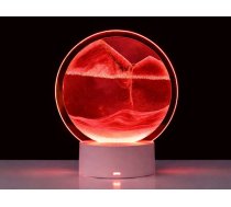Kustīgo smilšu 3D lampa – hipnotizējošs dekors jūsu interjeram sarkanā krāsā (P12383_CZE)