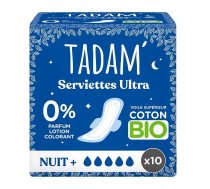 Tadam Higiēniskās Paketes Ar Spārniņiem Ultra Night, 10gab (3760001764192) Nuit+  x10