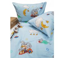 Bērnu gultas veļas komplekts BABY RABBIT BLUE (3878)