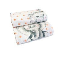 Kokvilnas autiņš 85x85 cm ELEPHANTS