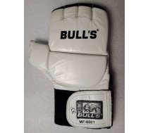 BULLS Cīņas cimdi MMA MF-6001 āda balti XS,S,M,L,XL,XXL