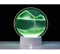 Kustīgo smilšu 3D lampa – hipnotizējošs dekors jūsu interjeram zaļā krāsā (P12383_Z)