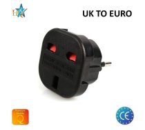 Strāvas ligzdas pāreja UK (Anglija) 3pin uz Euro standartu 2Pin UK uz EU adapteris (OEM) (UK-EUR-PWAD)