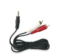 GSC (1949318) 3,5mm stereo spr/ 2RCA spraudņi 1.8m