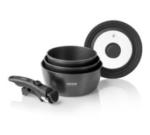 Haeger PA-C05.020A Easy Fit Pots Katlu komplekts ar noņemamu rokturi