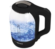 Esperanza EKK025K tējkanna 1.7L 1500W Korpuss no rūdīta stikla,Melna
