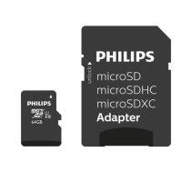 Philips MicroSDXC 64GB class 10/UHS 1 + Adapter (FM64MP45B)
