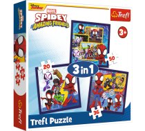 TREFL SPIDEY Pužļu komplekts 3in1 (34892T)