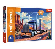 TREFL Puzzle Kravas automašīna uz ceļa, 160 gab. (15413T)