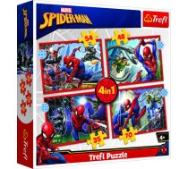 TREFL SPIDER-MAN Pužļu komplekts 4in1 Spiderman (34384T)